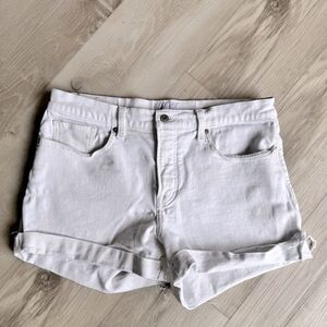 Lucky Brand White Jean Shorts Size 12/31 12
